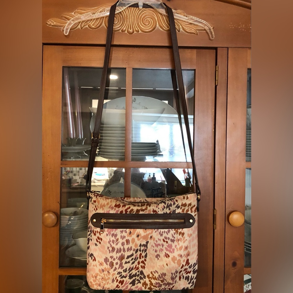 EUC A New Day Print Crossbody Bag